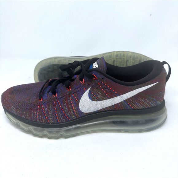 NIKE Men's size 10 FLYKNIT AIRMAX Running Trainers sneakers 620469 016  NEW - Picture 4 of 10